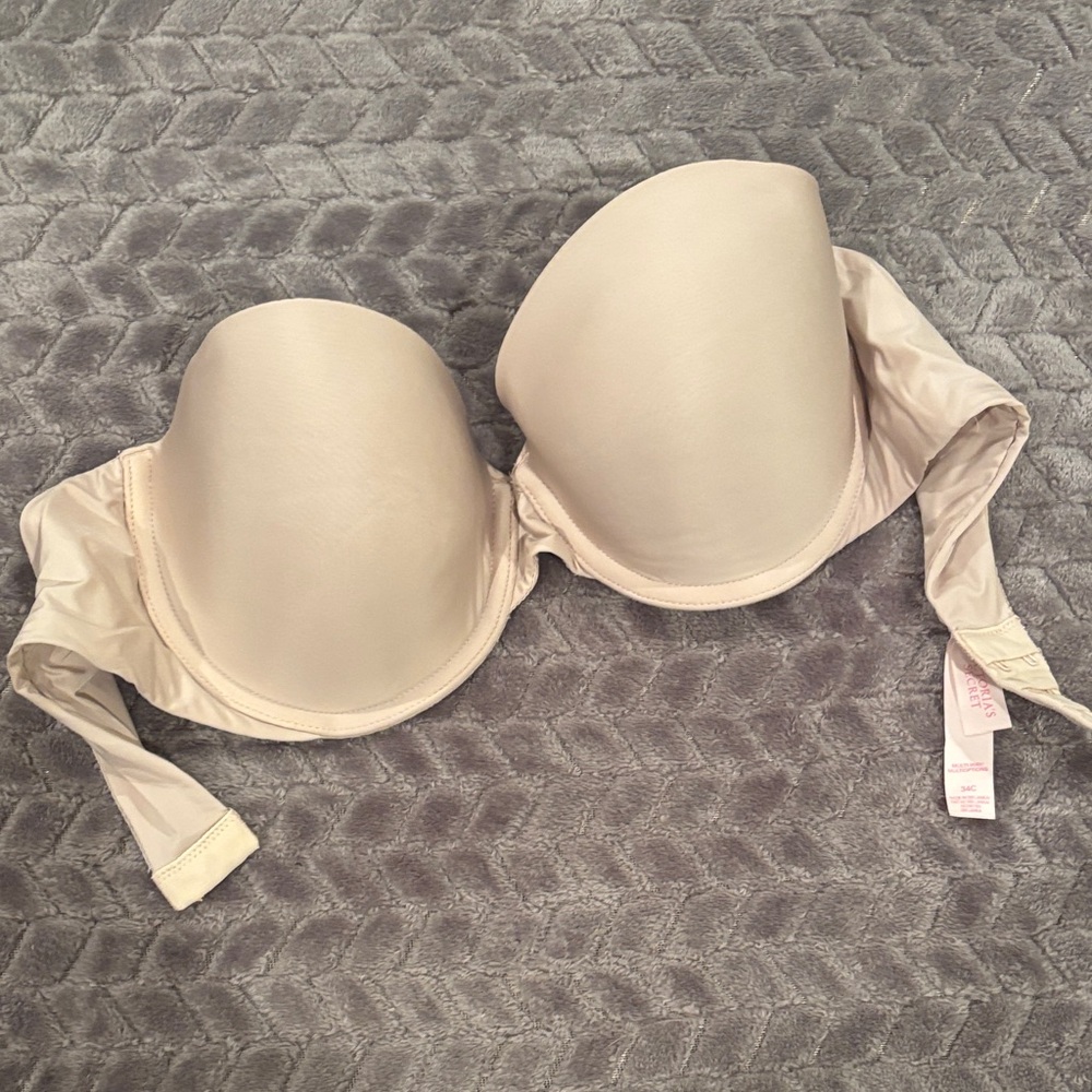 Victoria secret tan Strapless Bra